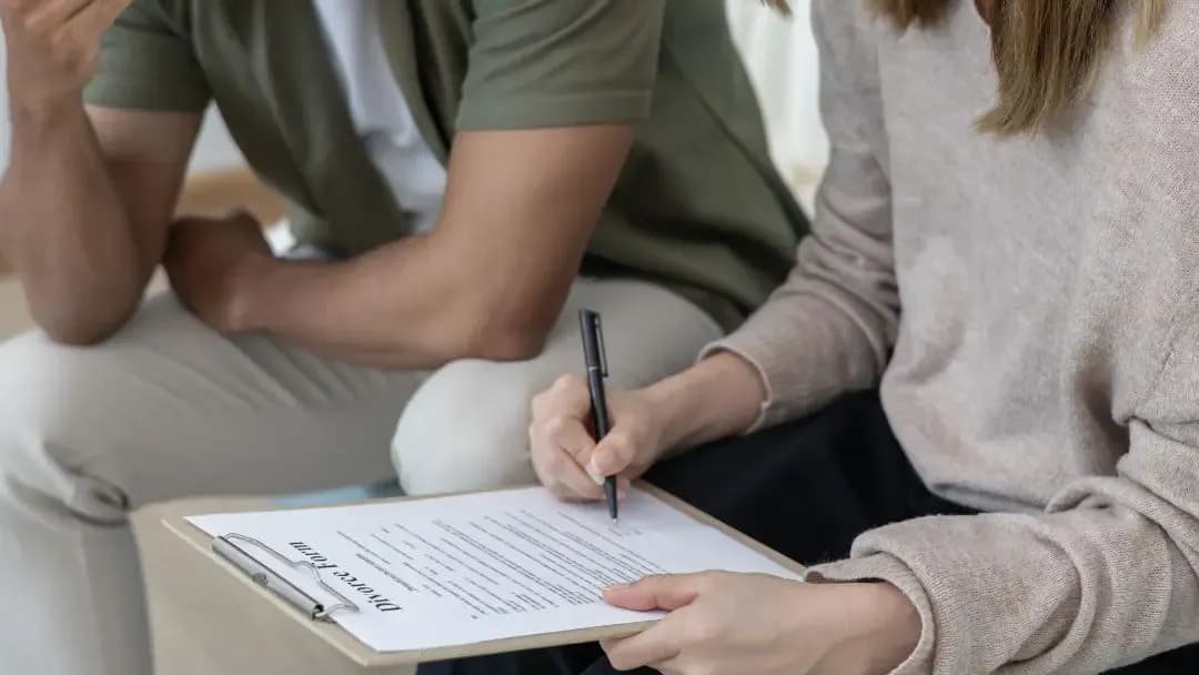 Illustration d'une vente immobilière en cas de divorce